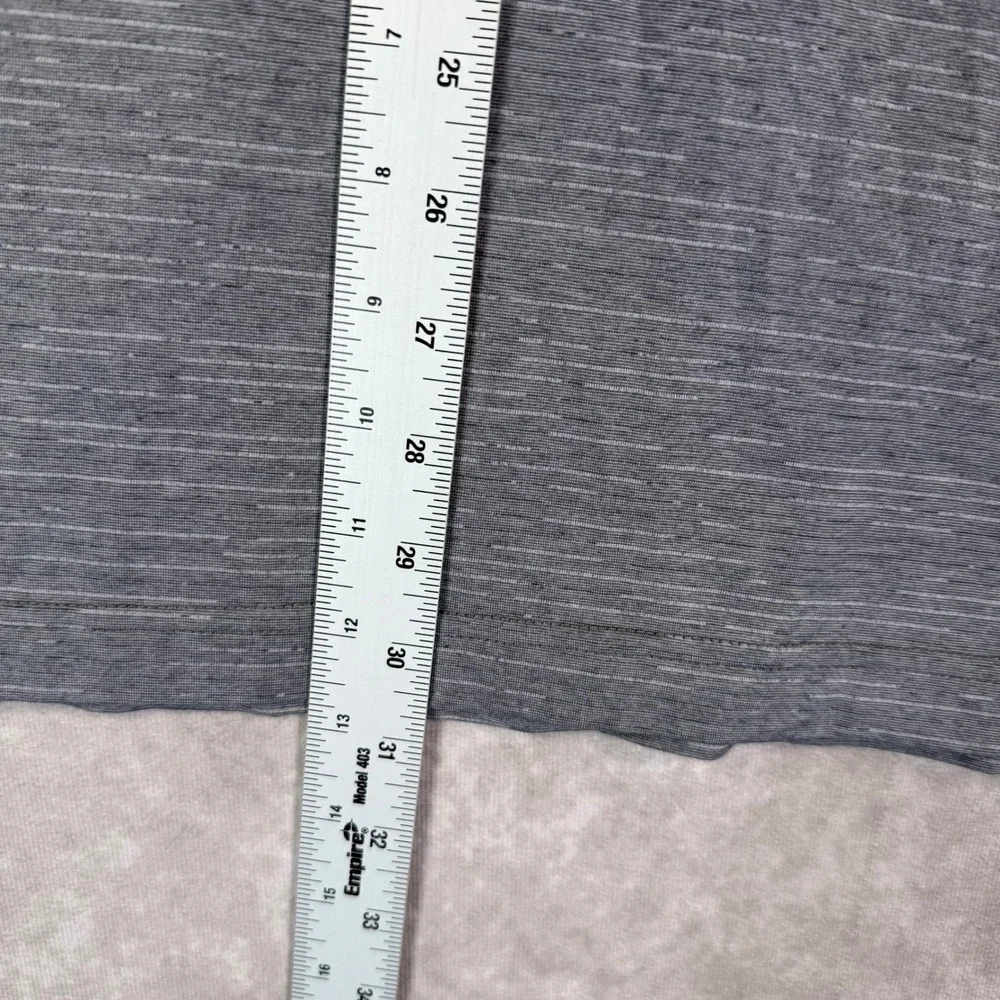 TravisMathew Quarter Zip Pullover Men XL Grey Heathered Stretch Golf Performance